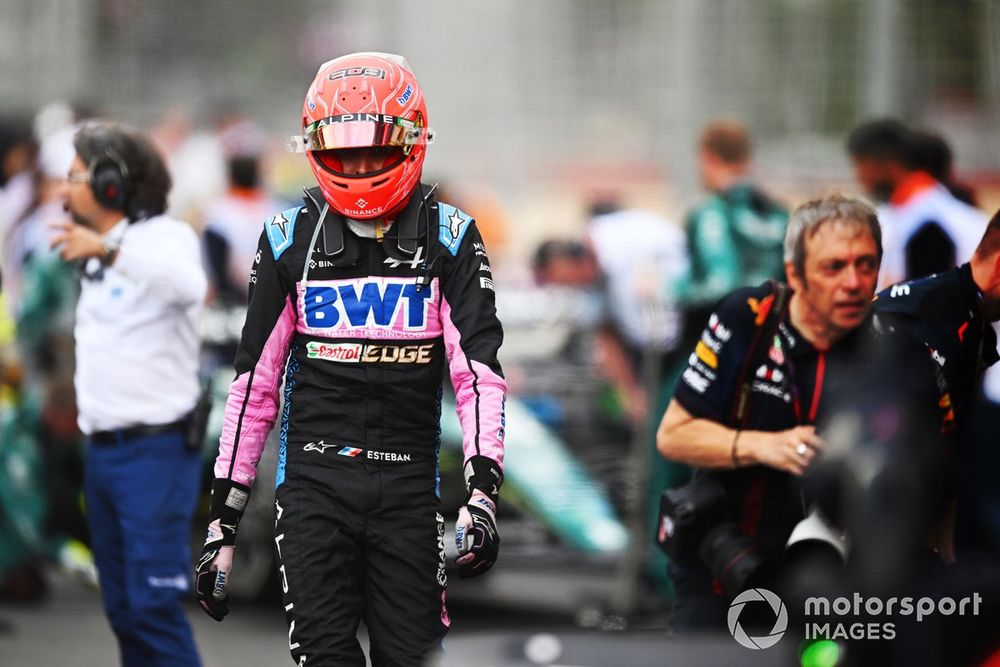 Esteban Ocon, Alpine F1 Team, in Parc Ferme