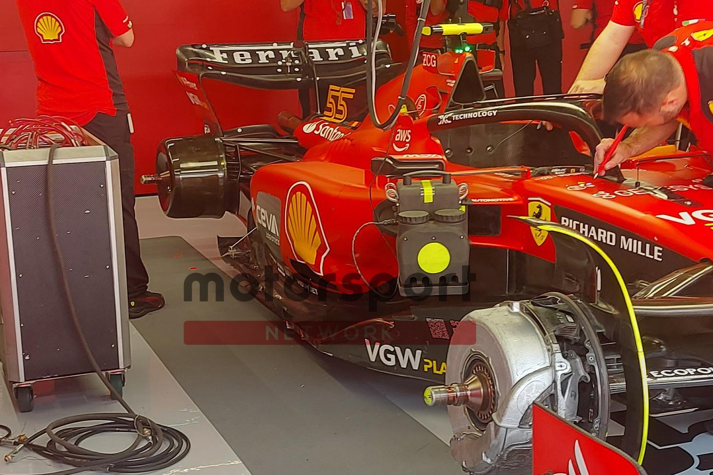 Ferrari's new sidepod design