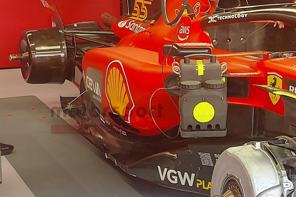Ferrari’s new Red Bull-style F1 sidepods revealed in Spain