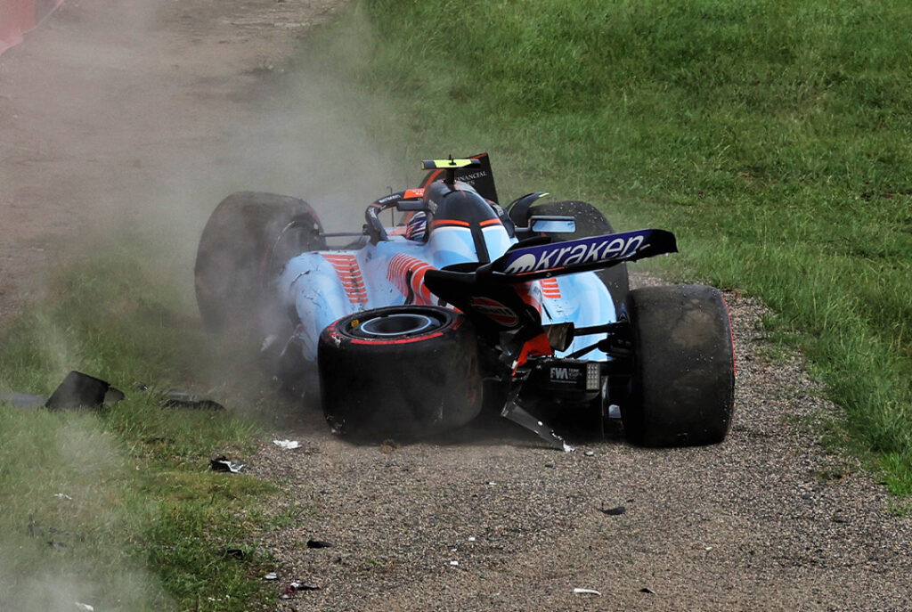 Сарджент объяснил свою аварию попутным ветром