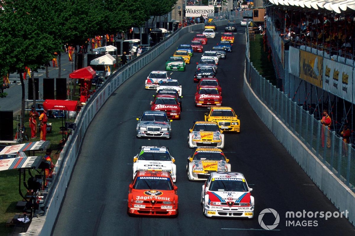 The ITC field take the start at Helsinki in 1995 - a track that took no prisoners, Watt shunted heavily there the following year while carrying hidden injuries