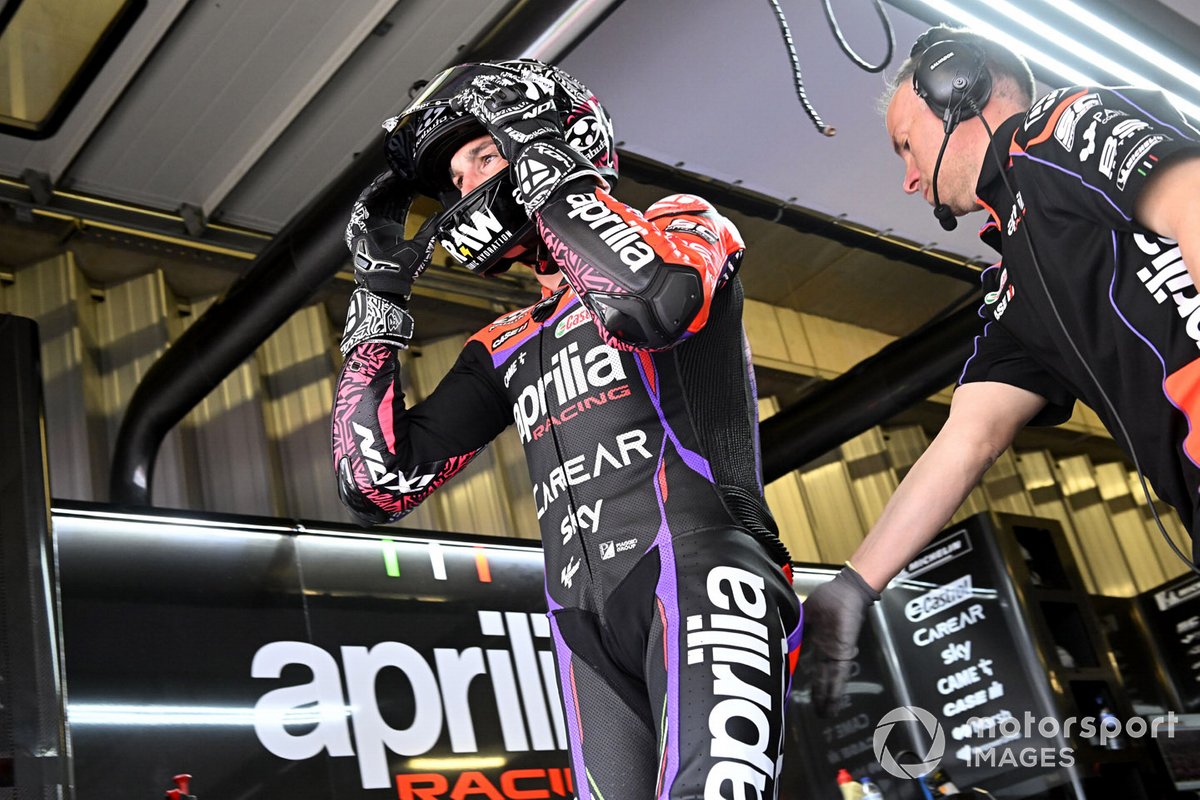 Aleix Espargaro was keeping check of his own fitness in the Portugal test