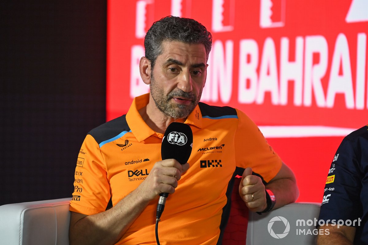 Andrea Stella, Team Principal, McLaren, in a Press Conference