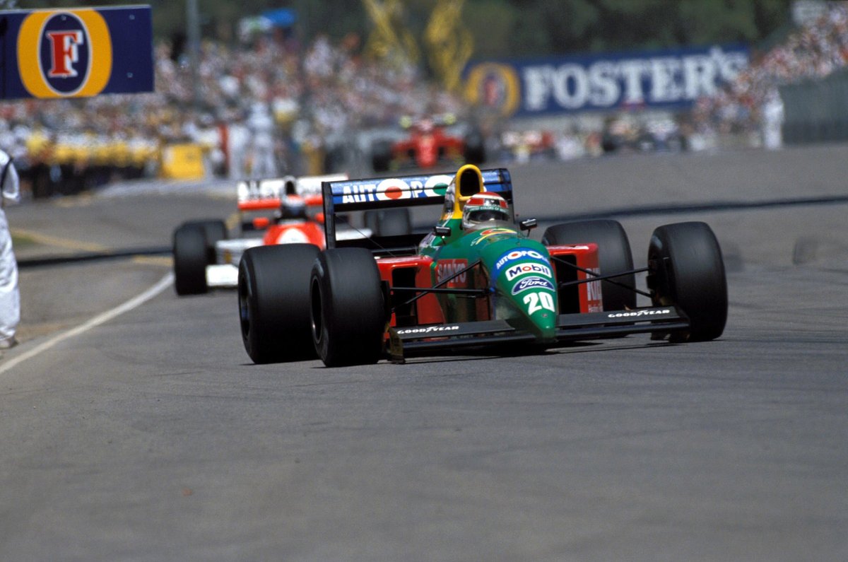 Piquet took advantage of chaos to win in Adelaide for Benetton