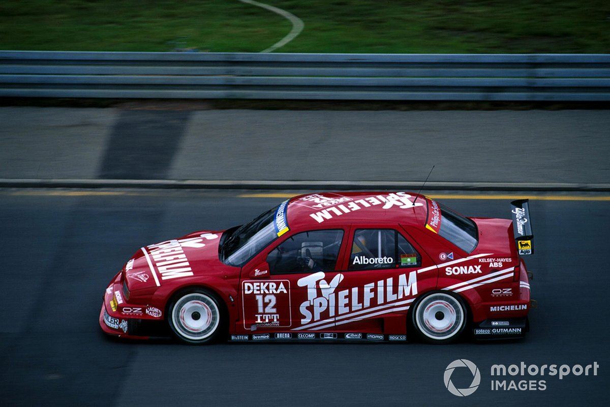 Alboreto was never at ease in the Schubel-run Alfa Romeo 155 V6TI in 1995's DTM and ITC series. 