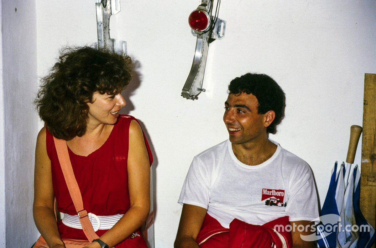 Happy times, with wife Nadia in 1984, 