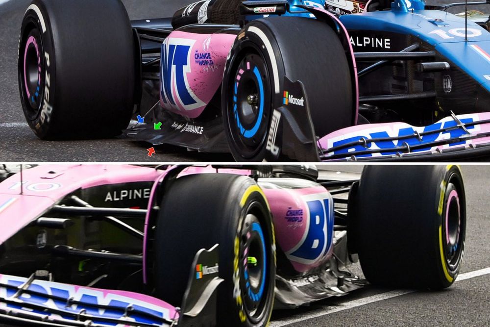 Alpine A523 floor comparison