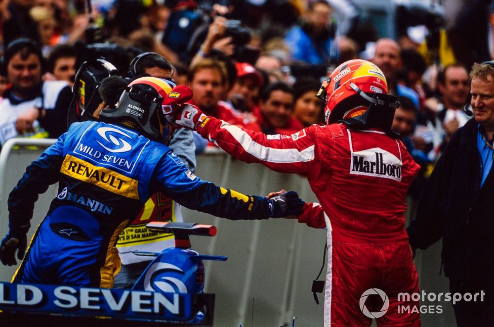 Alonso's victory impressed  Schumacher and underlined his status as heir apparent  