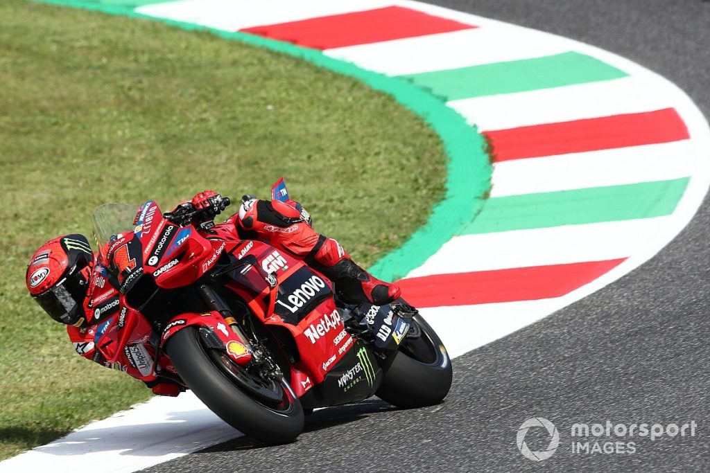 Bagnaia leads Bezzecchi in FP2, Quartararo misses Q2 cut