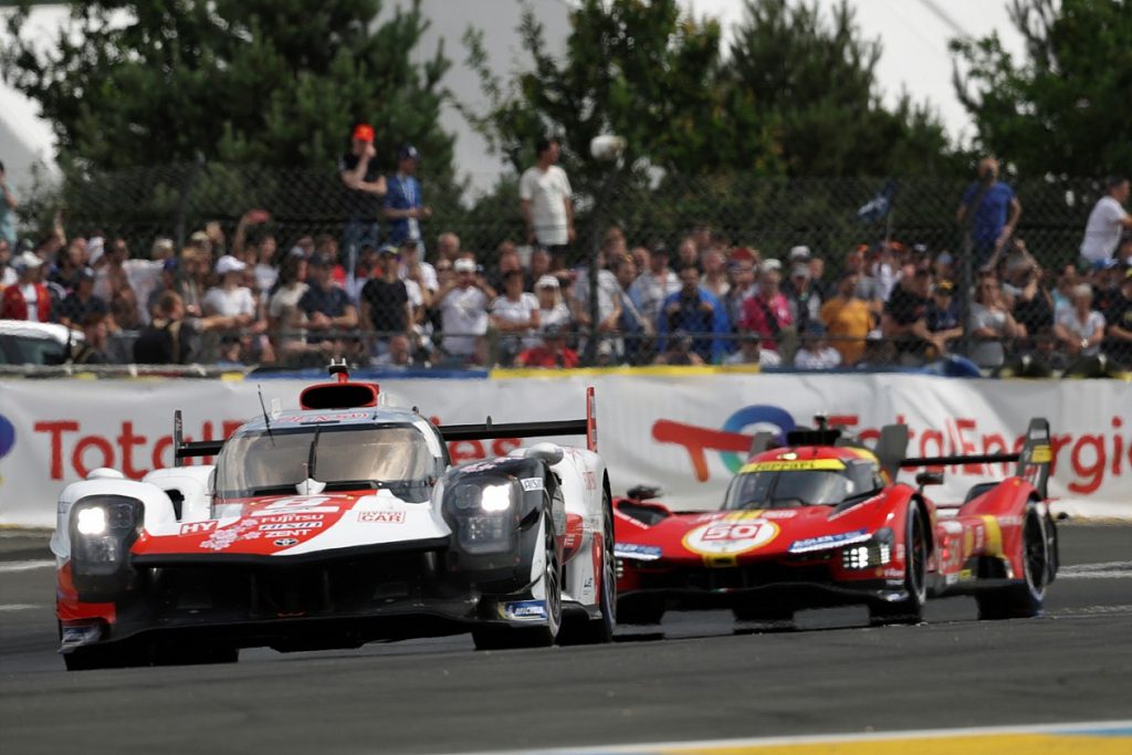 Toyota locked in lead battle with Ferrari Toyota locked in lead battle with Ferrari