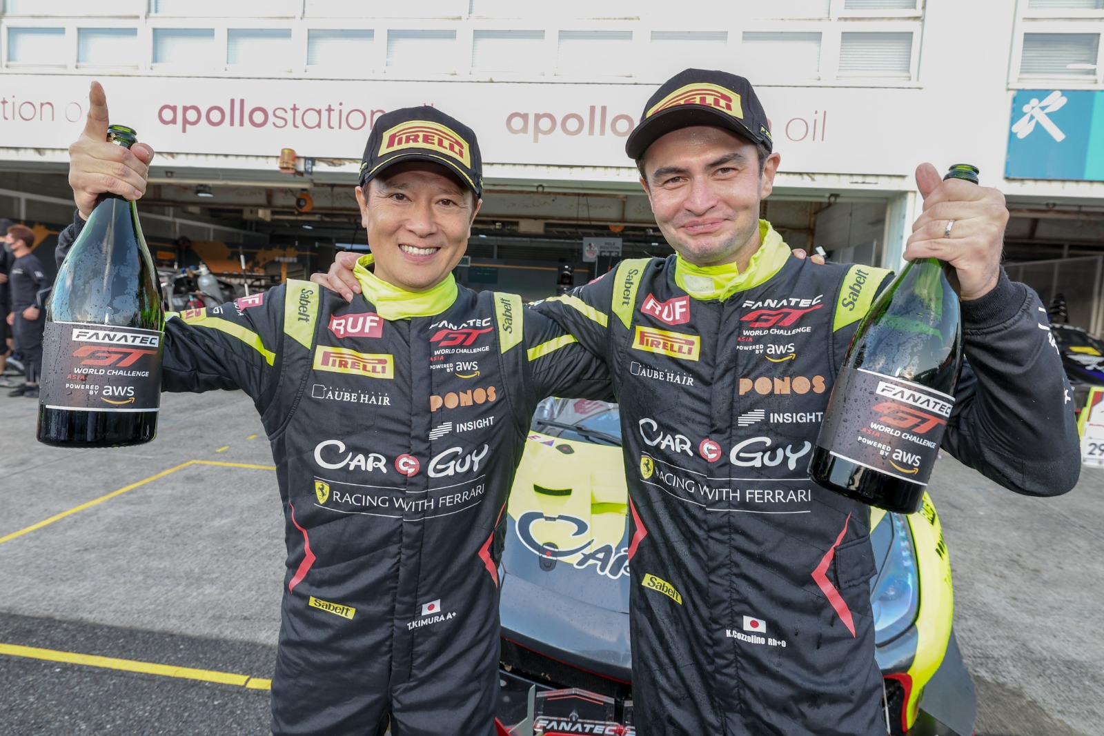 Cozzolino (right) and Kimura celebrate title success last year