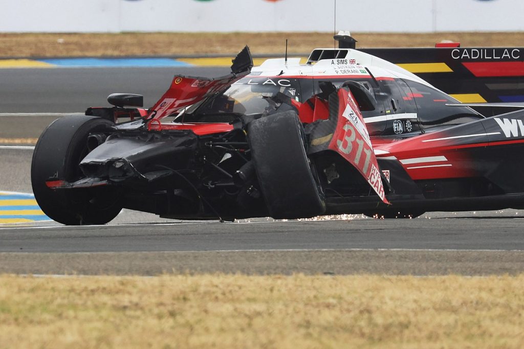 Pain for Cadillac in crash-filled early stages at Le Mans