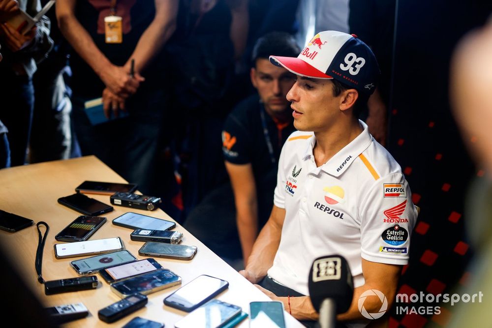 Marquez's toils did not go unnoticed down the grid, with Quartararo congratulating the Spaniard on his determination