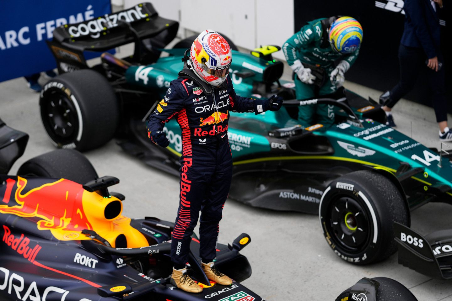 Макс Ферстаппен празднует победу на Гран При Канады © Red Bull Content Pool