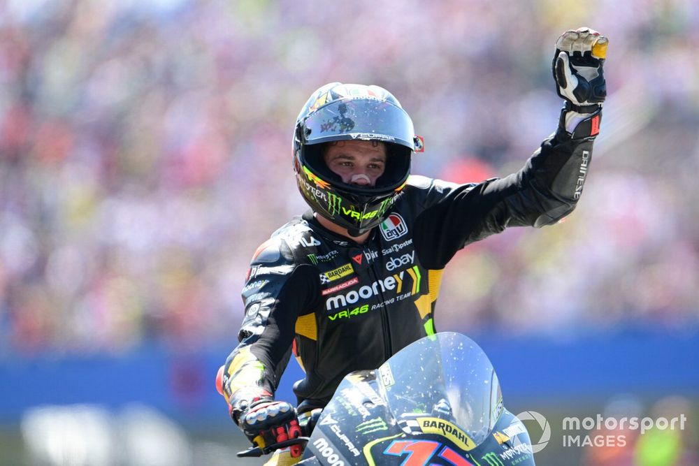 Bezzecchi won the sprint after topping qualifying and every practice session but couldn't hold off Bagnaia in the main event