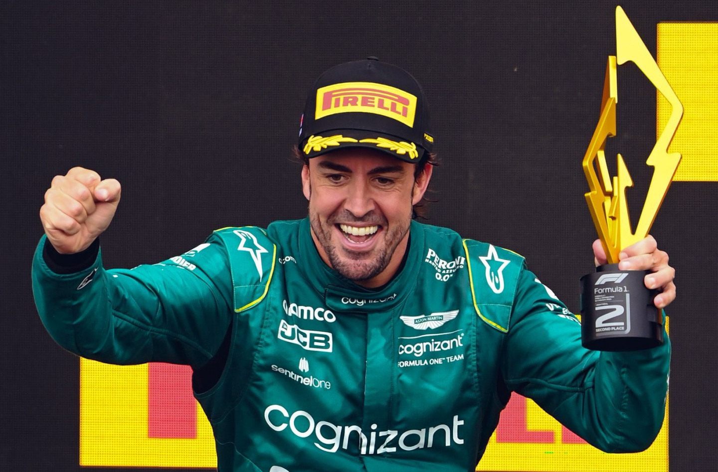 Фернандо Алонсо на подиуме Гран При Канады © Aston Martin