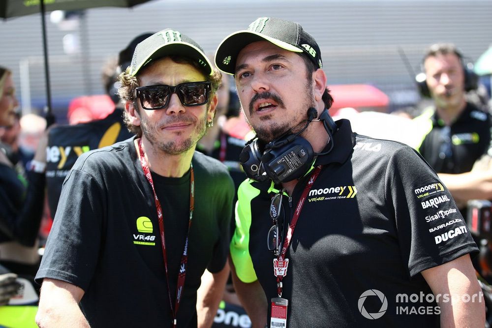 Rossi's VR46 academy will conduct negotiations on Bezzecchi's behalf with VR46 team boss Salucci