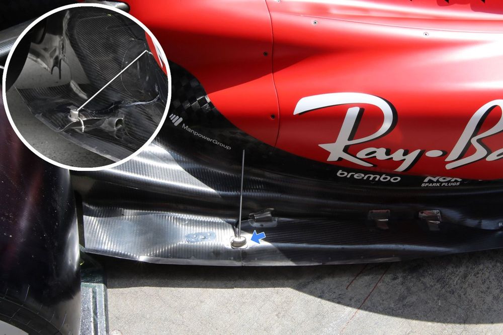 Ferrari SF-23 floor edge wing