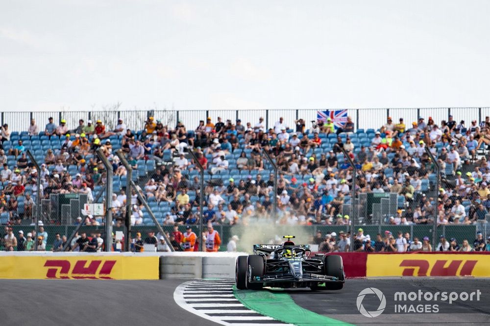 Mercedes ran a new front wing but both Hamilton and Russell struggled on Friday, with neither featuring in the top 10