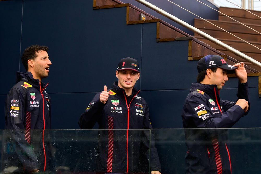 Daniel Ricciardo, Max Verstappen, Sergio Perez, Red Bull Racing