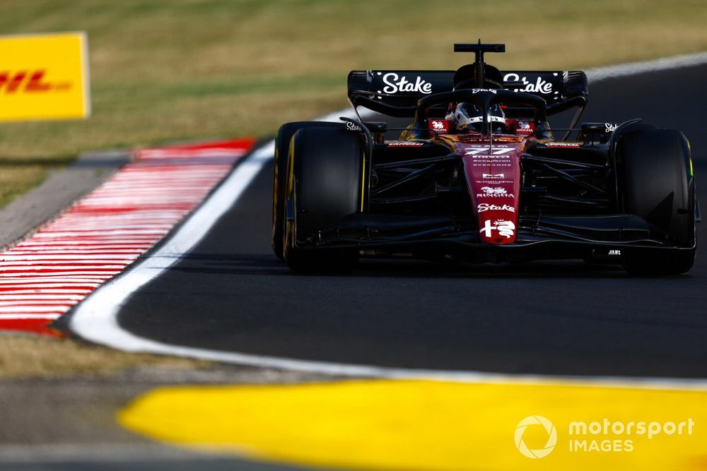 Alfa Romeo became the surprise that caught the eye on a mixed up Friday