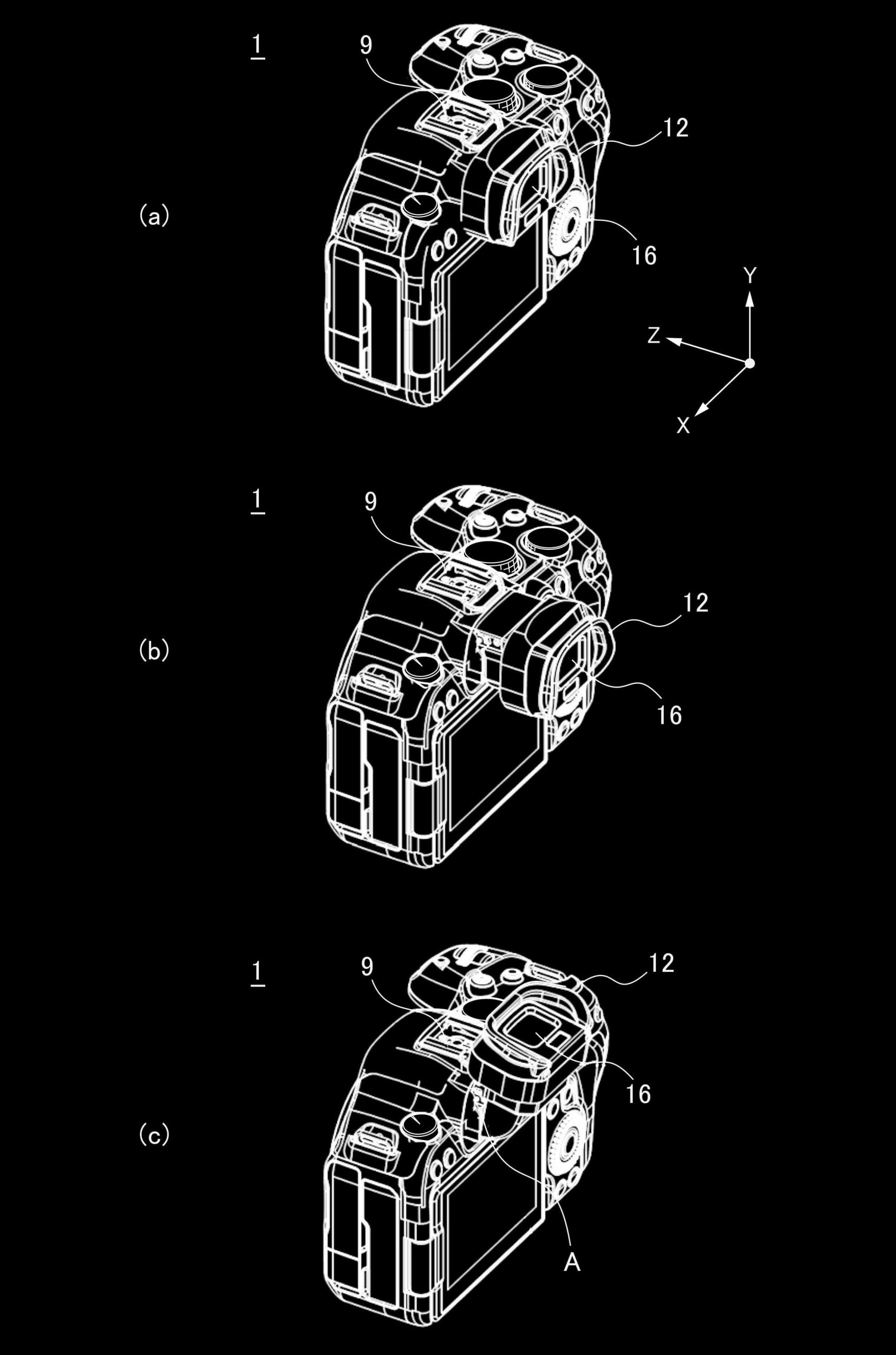 Canon patents a built-in tilting viewfinder patentevftilt02 scaled - Canon patents a built-in tilting viewfinder
