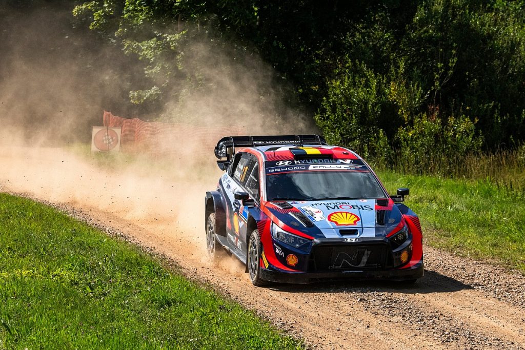 Neuville leads as a fired up Tanak dominates the times