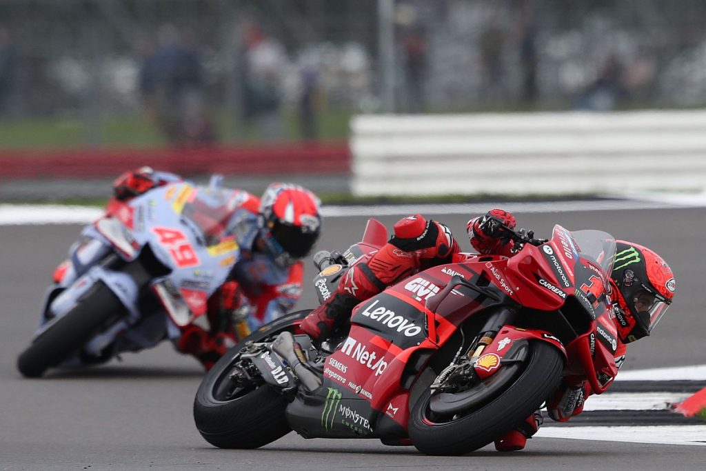 Bagnaia unsure of issue after «very difficult» MotoGP British GP sprint