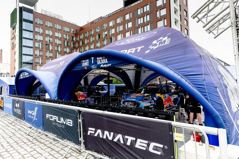 M-Sport Ford World Rally Team area