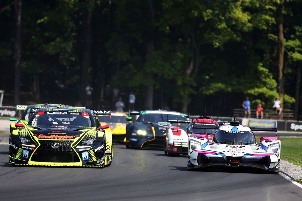 #14 Vasser Sullivan Lexus RC F GT3: Jack Hawksworth, Ben Barnicoat, #60 Meyer Shank Racing w/ Curb Agajanian Acura ARX-06: Tom Blomqvist, Colin Braun
