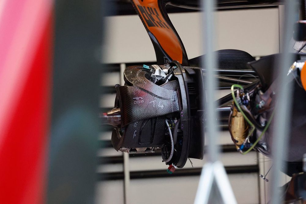 McLaren MCL60 brake drum detail