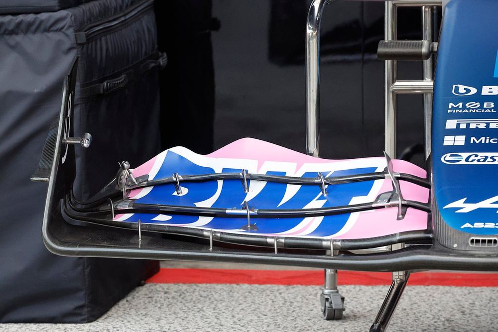 Alpine A523 front wing detail