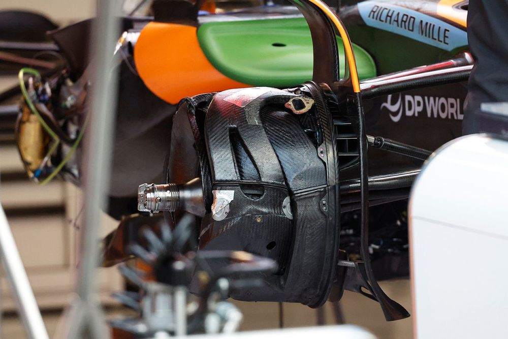 McLaren MCL60 brake drum detail