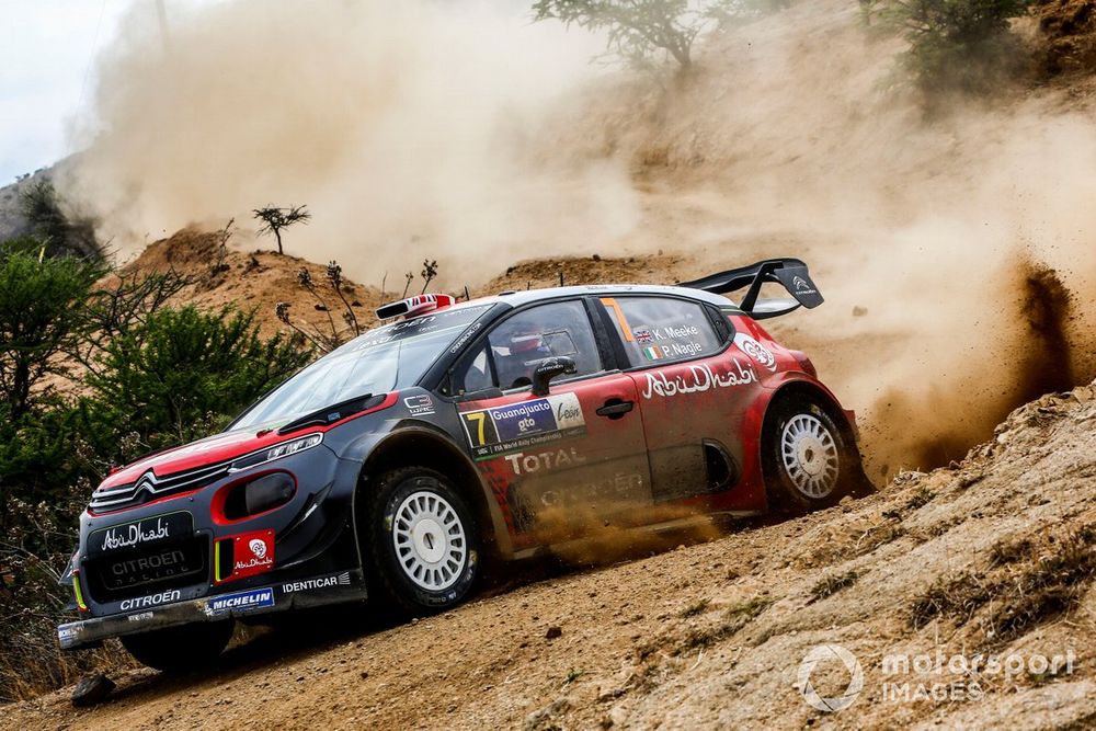 Meeke came close to throwing away victory in Mexico in 2017 with an excursion into a car park before rejoining the road