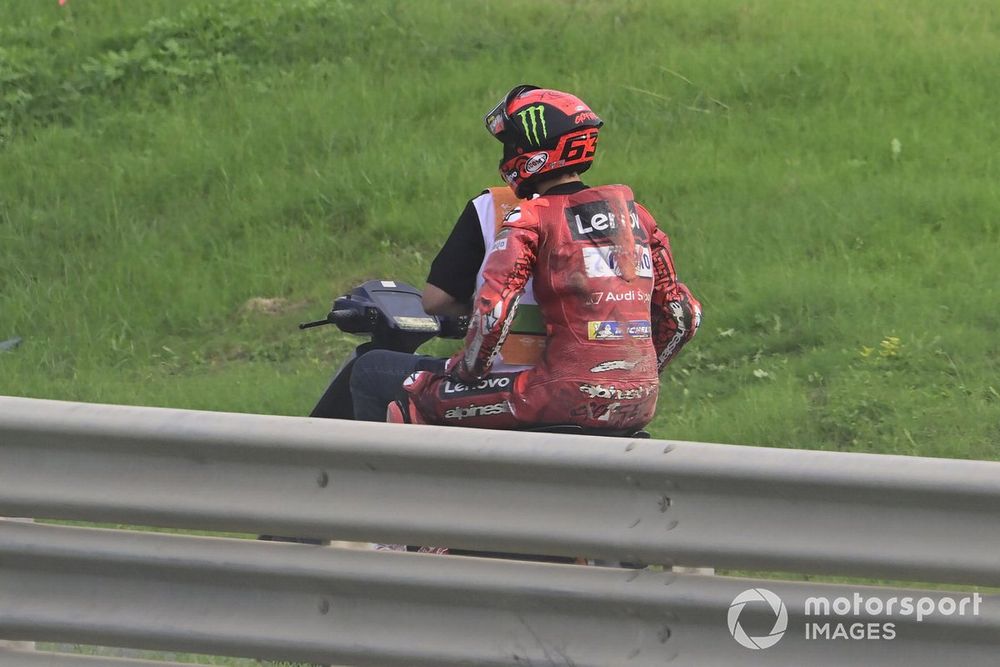 Another race crash in 2023 for Bagnaia has seen his championship lead cut to 13 points