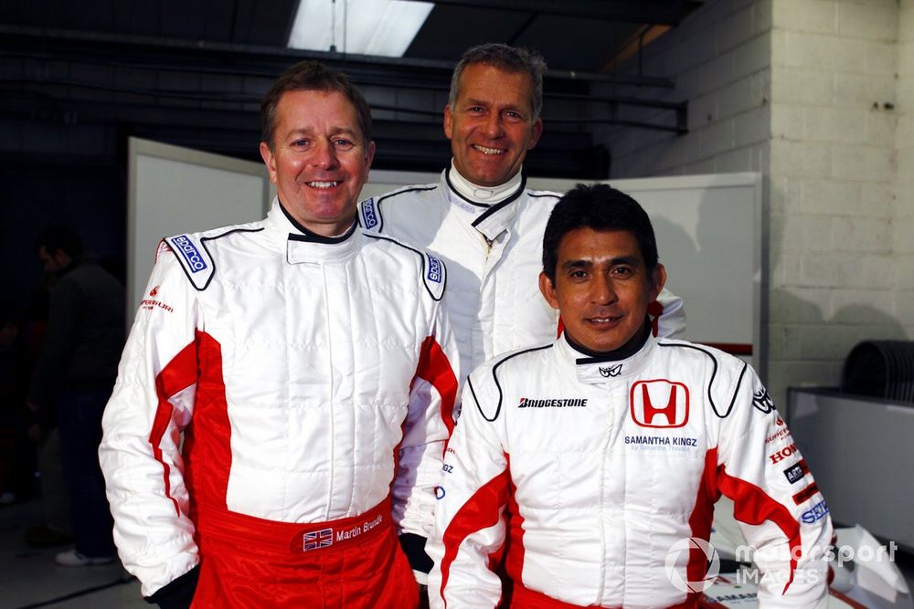 The pair's paths crossed again as TV pundits in F1