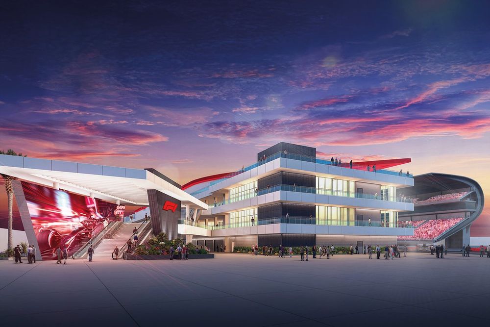 Las Vegas GP pit complex