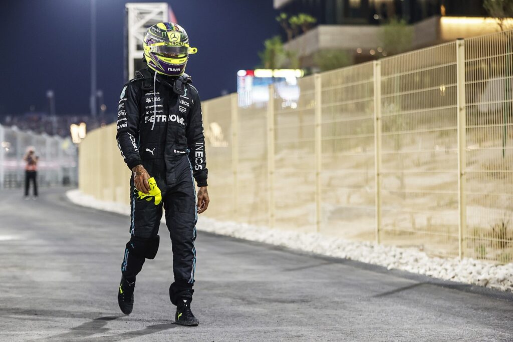 FIA to review Hamilton F1 Qatar track crossing incident FIA to review Hamilton F1 Qatar track crossing incident