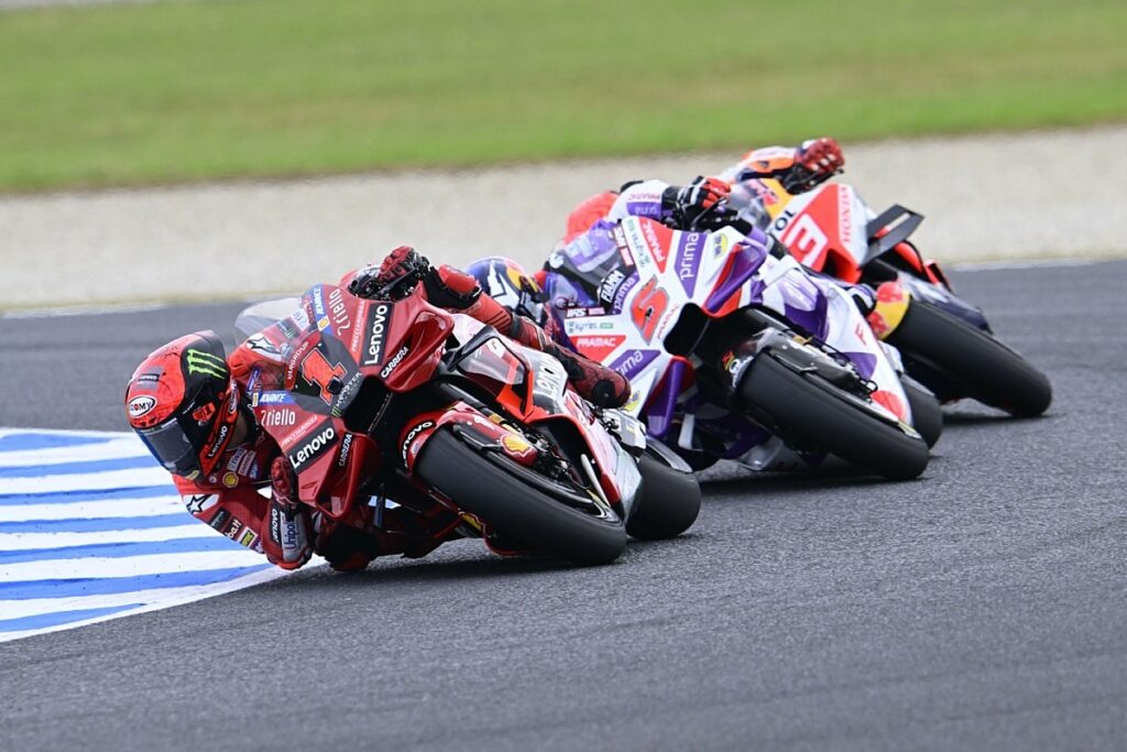 Bagnaia ‘keeping feet on the ground’ after latest MotoGP title swing Bagnaia ‘keeping feet on the ground’ after latest MotoGP title swing