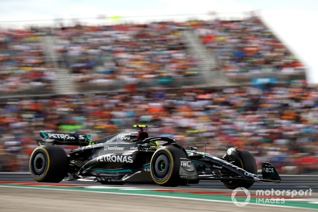 Hamilton’s car plank had been “untouched” in practice at F1 US GP