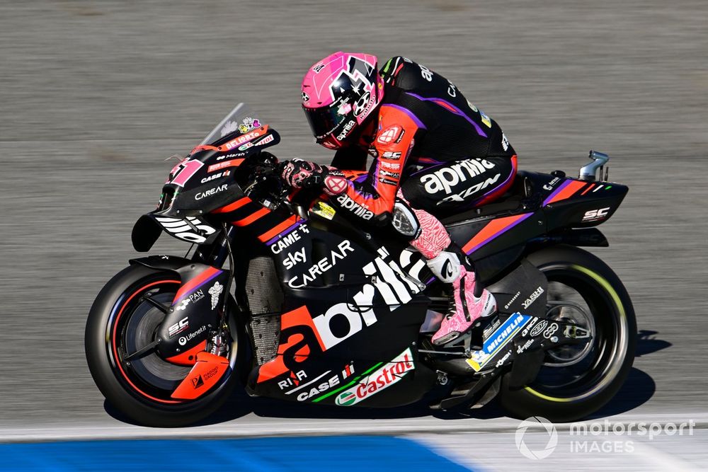Aprilia's MotoGP bike is becoming too hot to handle, but not for the right reasons