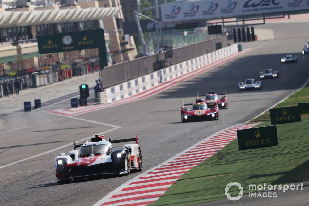 Toyota needed to bump start its #8 car during the Bahrain race