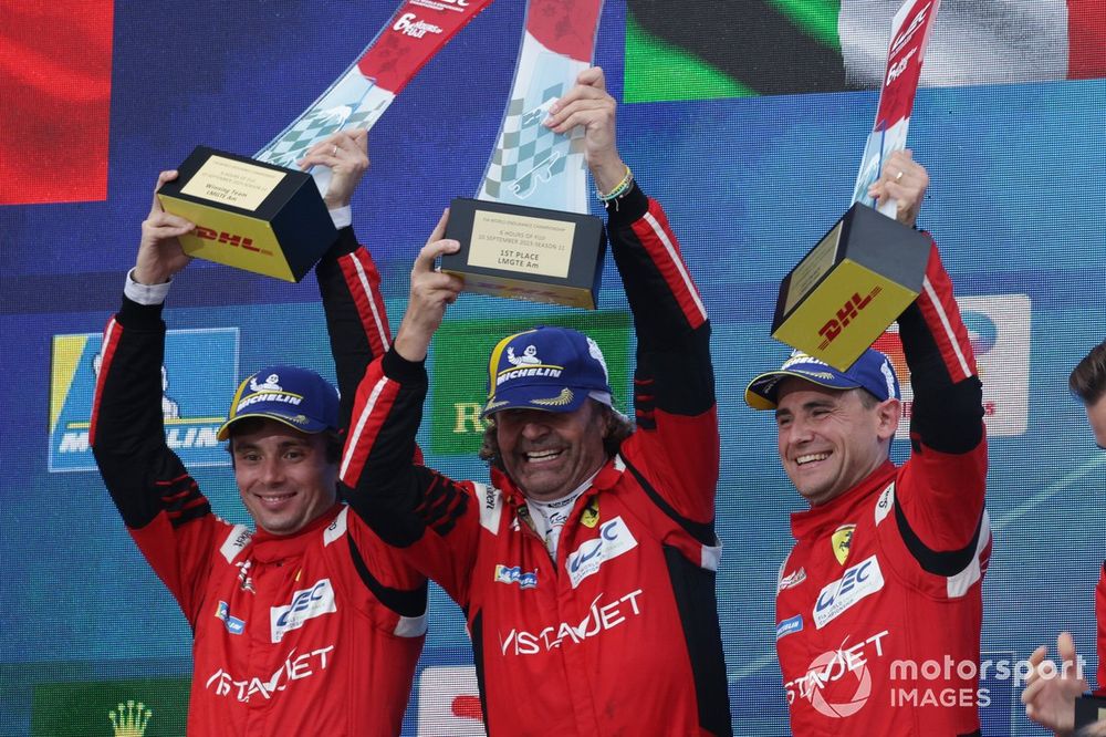 Podium: #54 AF Corse Ferrari 488 GTE EVO: Thomas Flohr, Francesco Castellacci, Davide Rigon