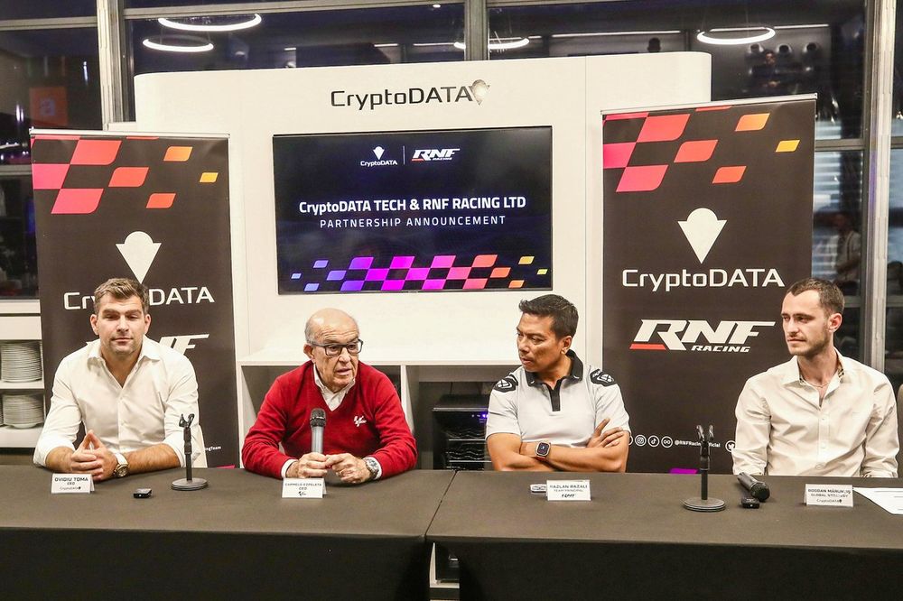 RNF Racing press conference with Razlan Razali, Founder and Team Principal RNF Racing, Carmelo Ezpeleta, Chief Executive Officer of Dorna Sports