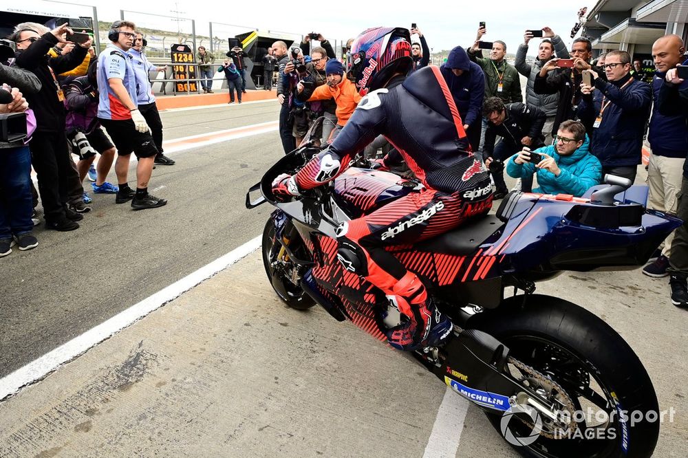 All eyes were on Marquez, and there were early signs of pace