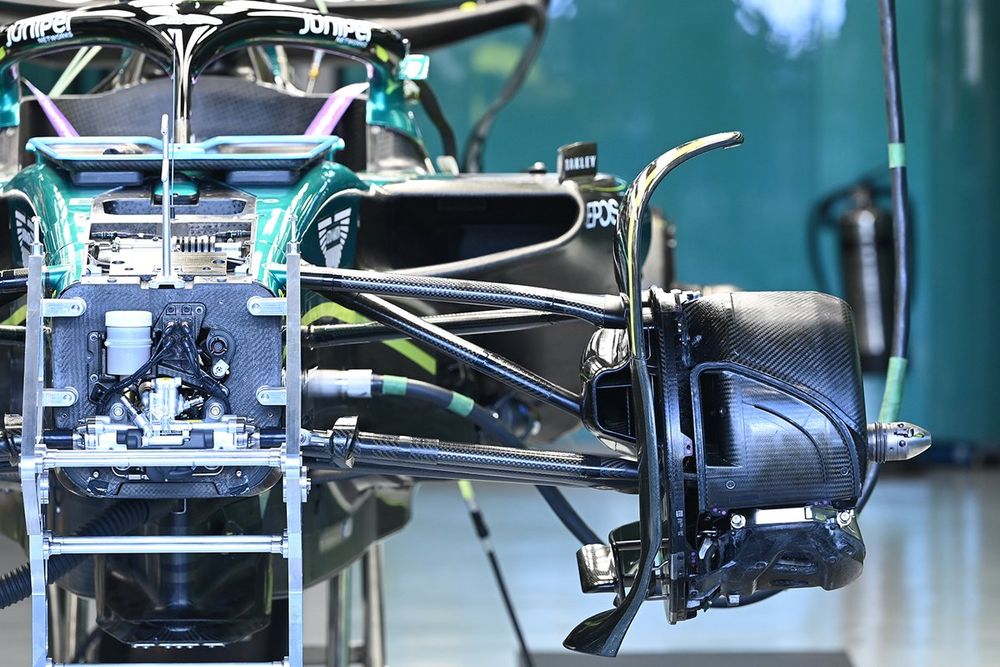 Aston Martin AMR23 brake drum detail