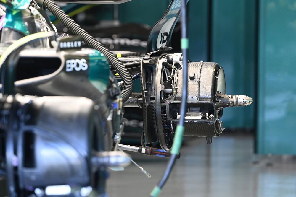 Aston Martin AMR23 brake drum detail