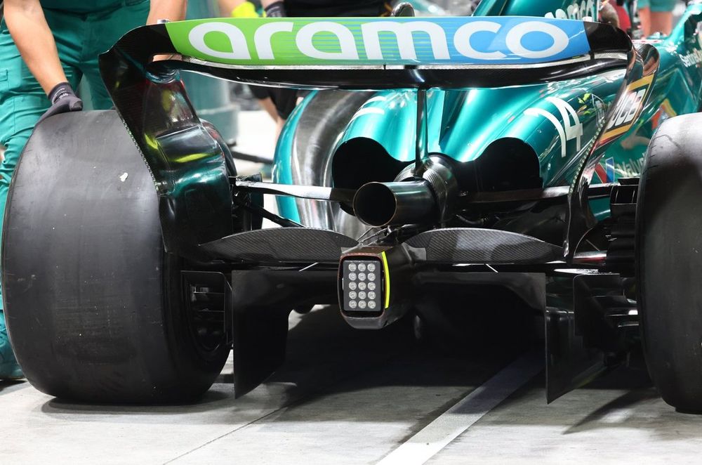 Aston Martin AMR23 diffuser technical detail