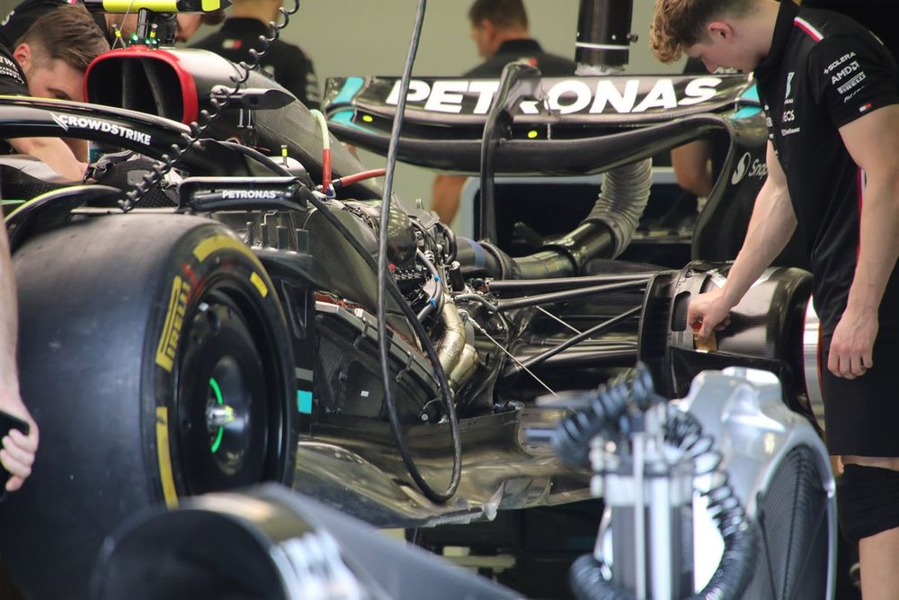 Mercedes W14 technical detail