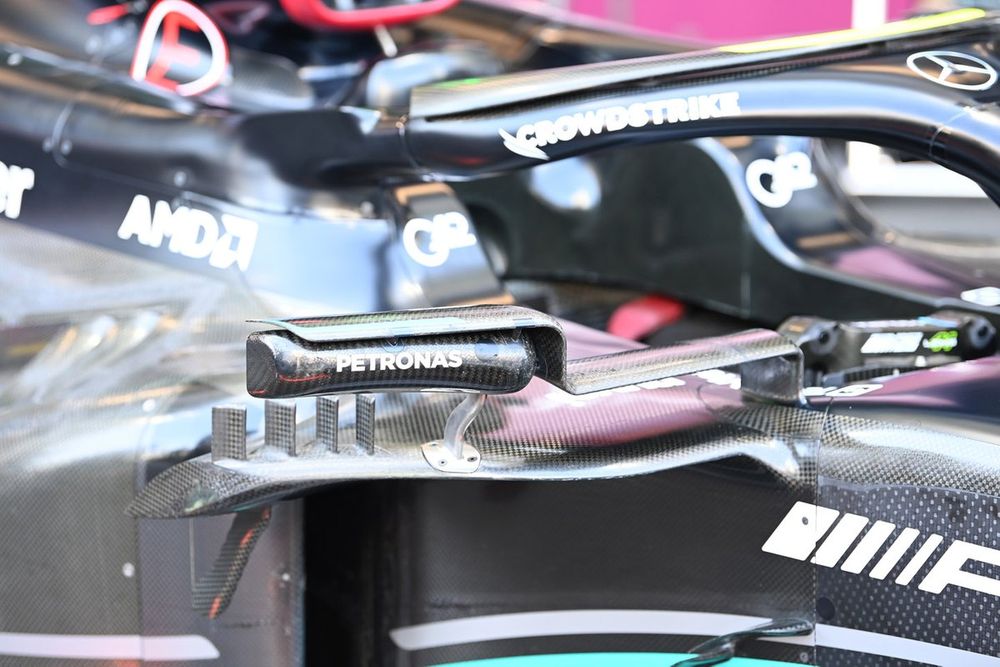 Mercedes W14 technical detail